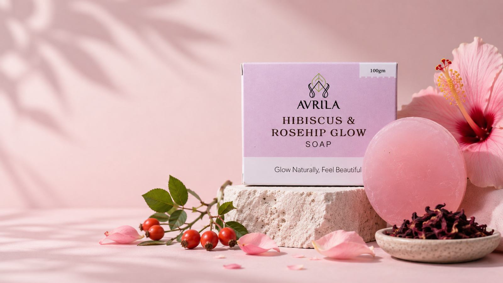 Avrila Rose Hibiscus Glow Soap